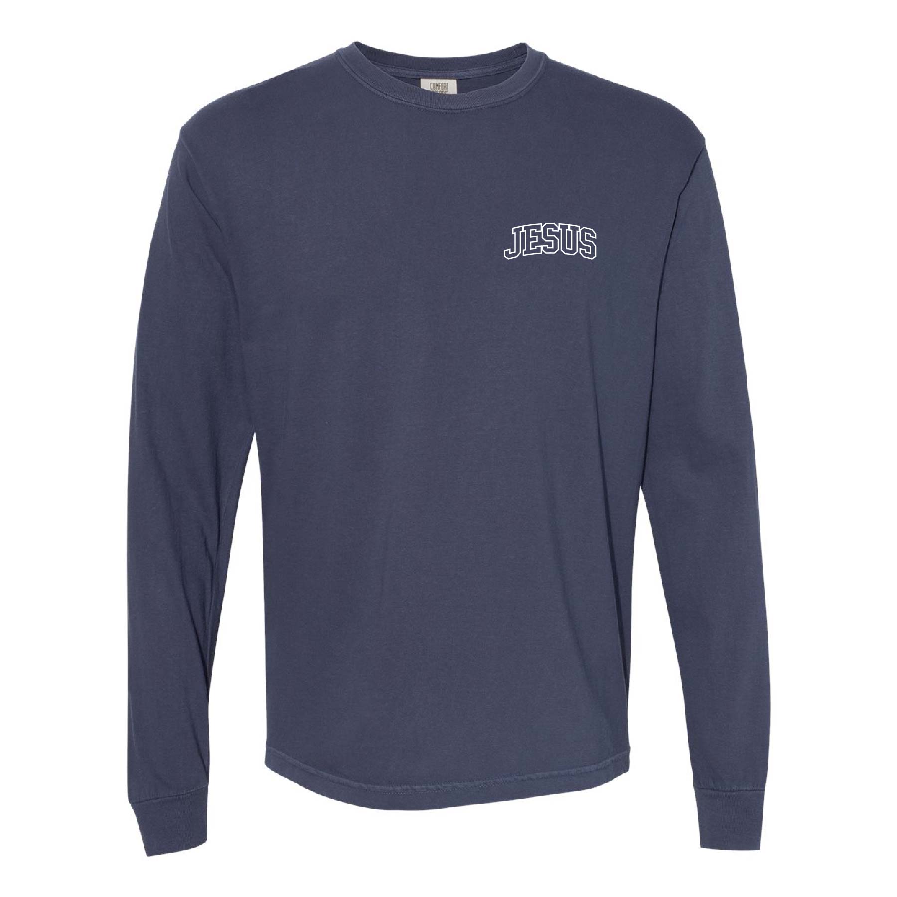 Embroidered Varsity Long Sleeve Tee